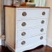 pillows, upholstery & a dresser