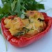 Polenta & Veggie Stuffed Red Peppers