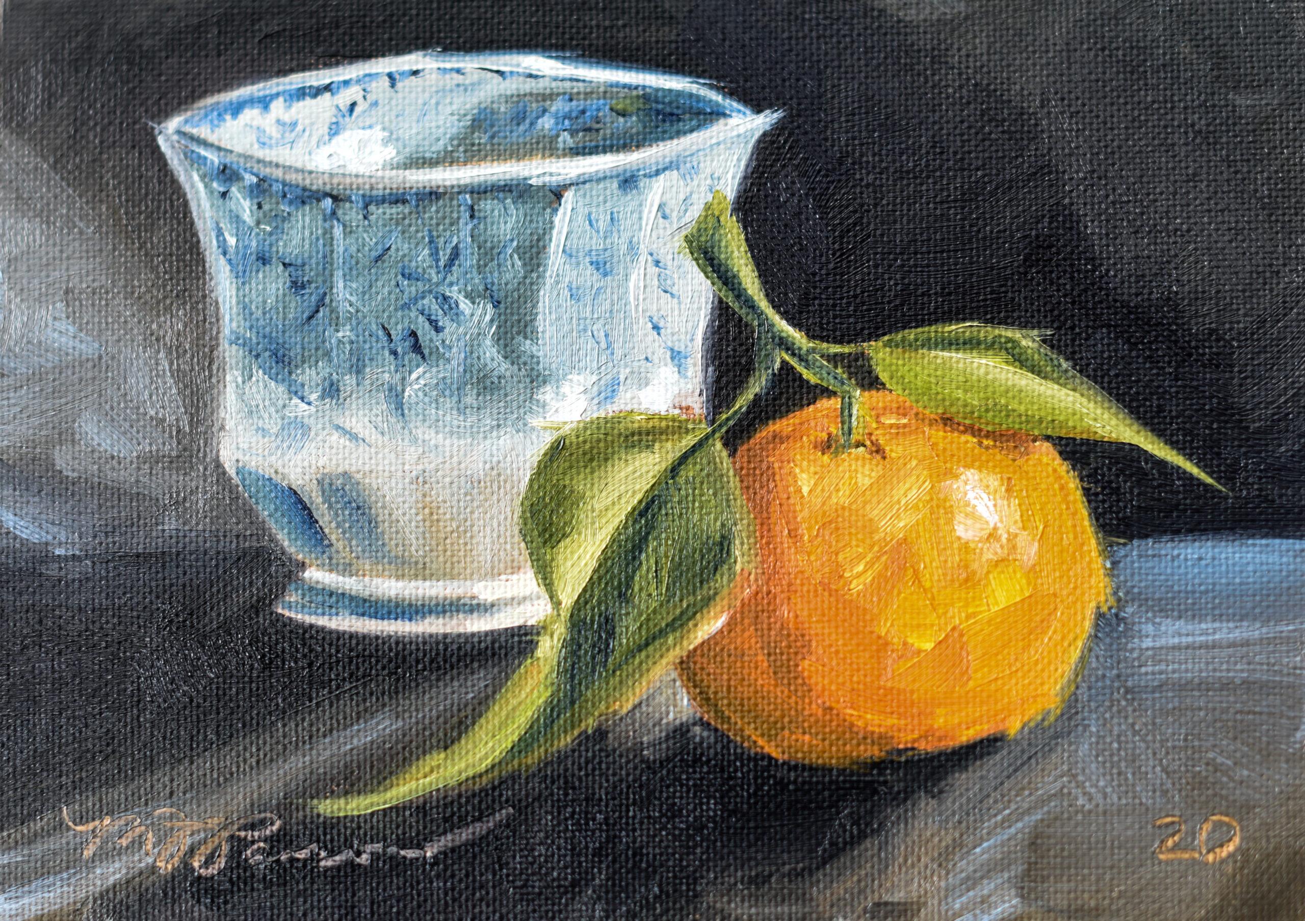 Marian Parsons original oil painting | miss mustard seed