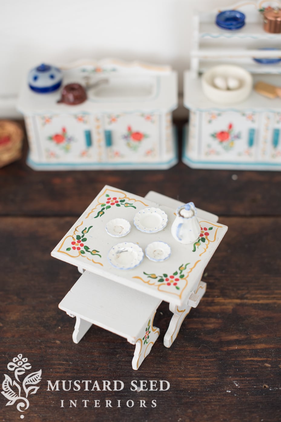 German Bavarian Vintage Dollhouse Furniture | miss mustard seed