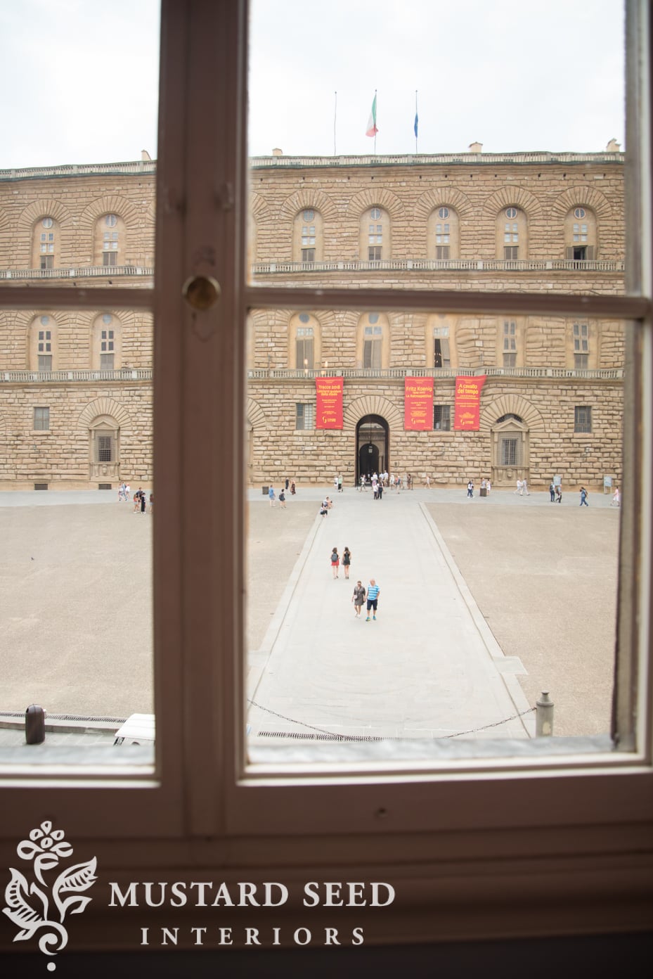 Miss Mustard Seed's piazza pitti palace in Florence
