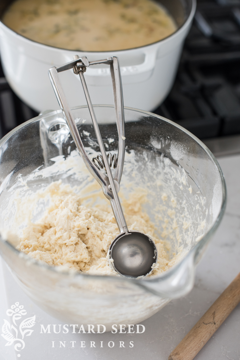 homemade dumpling dough | teaspoon size dumplings | missmustardseed.com