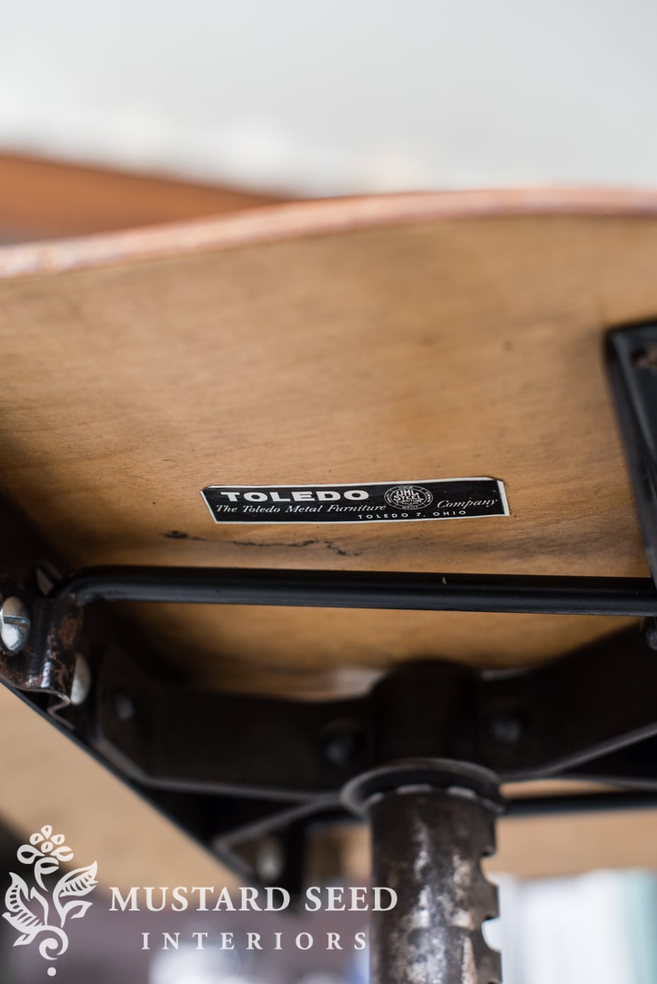 antique toledo drafting stool | miss mustard seed