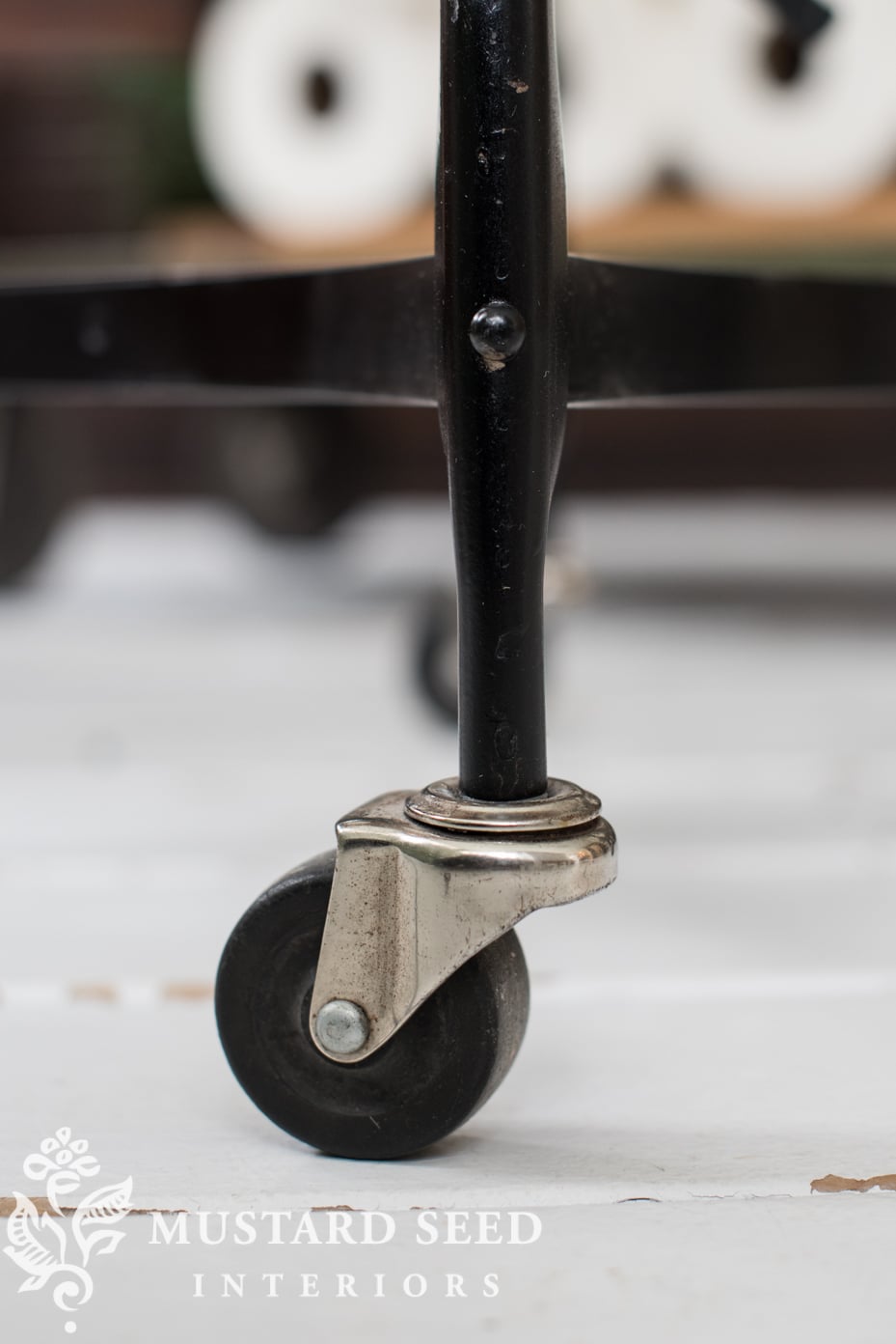 antique toledo drafting stool | miss mustard seed