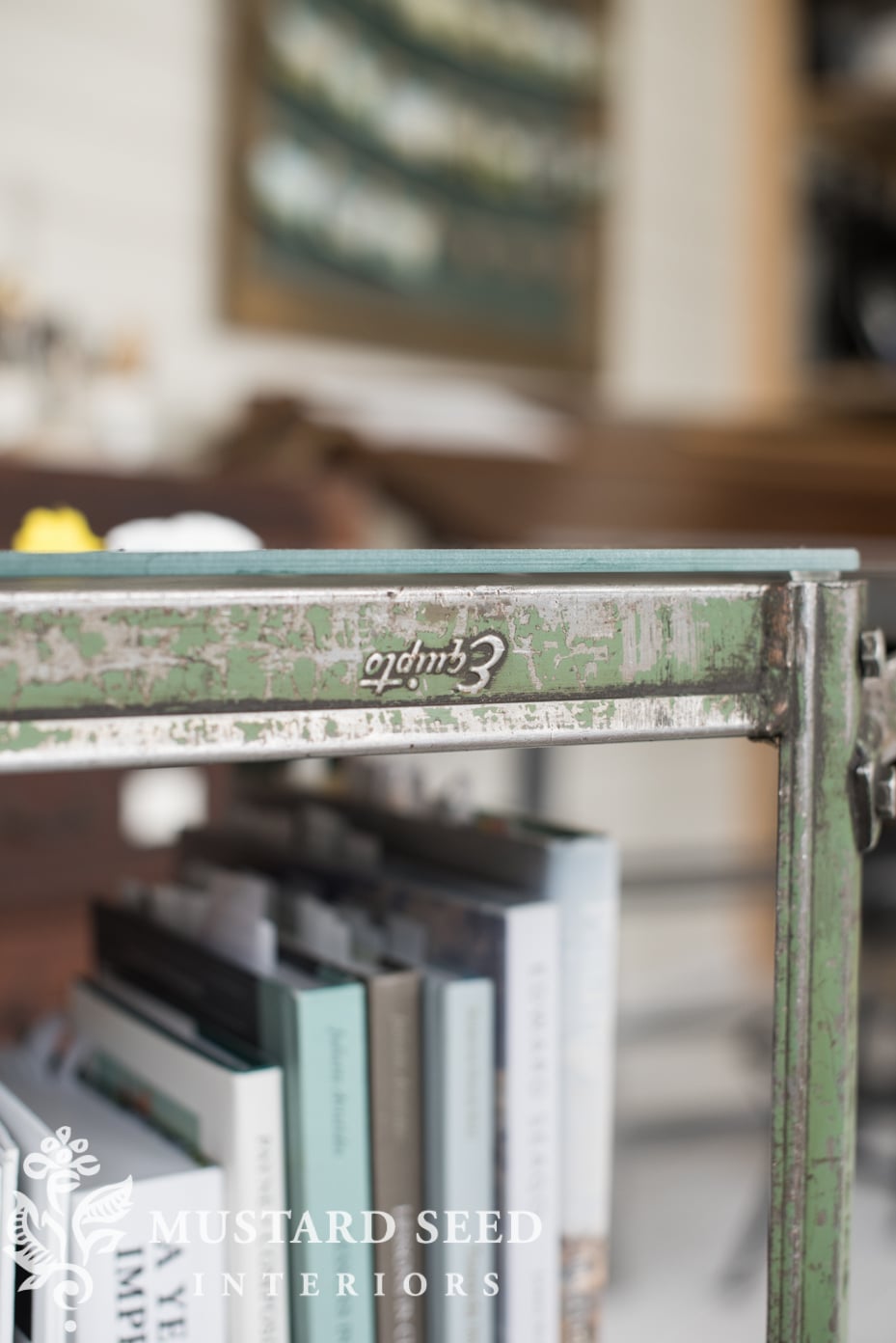 vintage equipto rolling cart | art studio | miss mustard seed