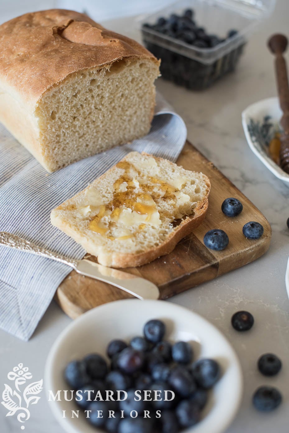 basic white bread recipe | bread baking tips | miss mustard seed