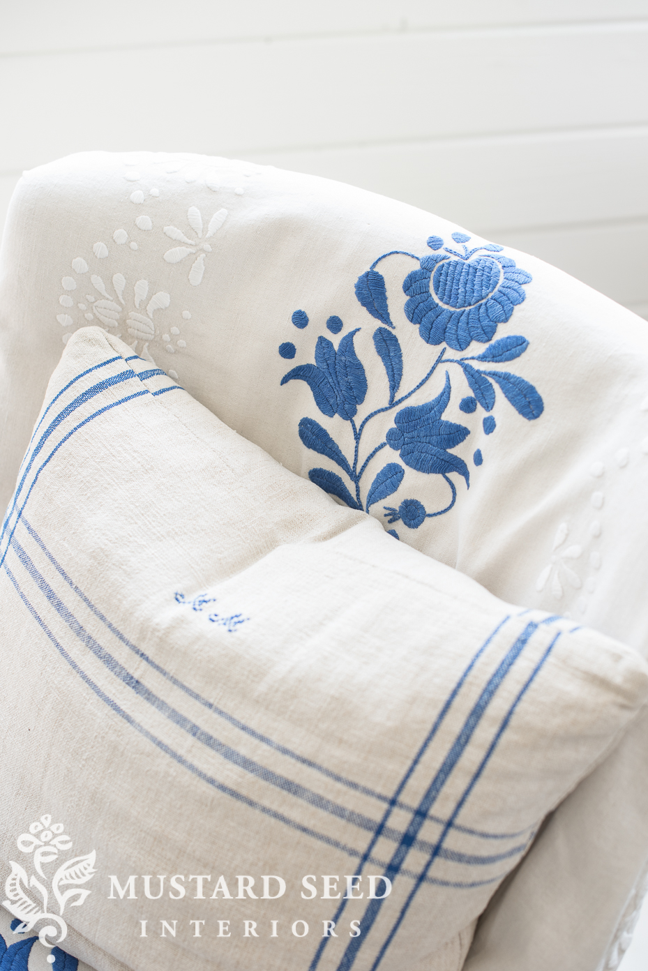 studio chair slipcover | miss mustard seed