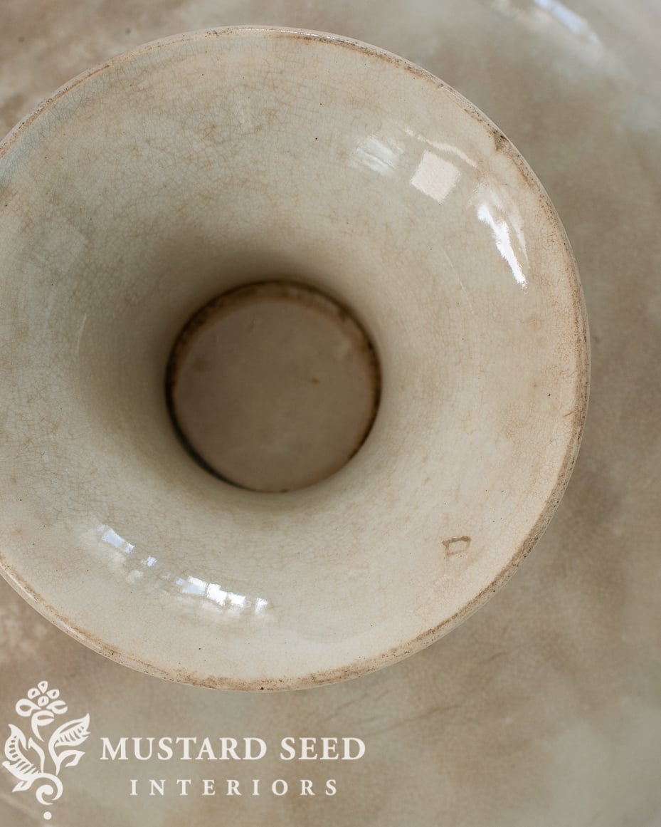 antique white ironstone makers mark R | miss mustard seed