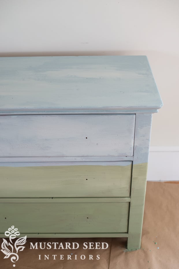 milk painted landscape dresser | miss mustard seed