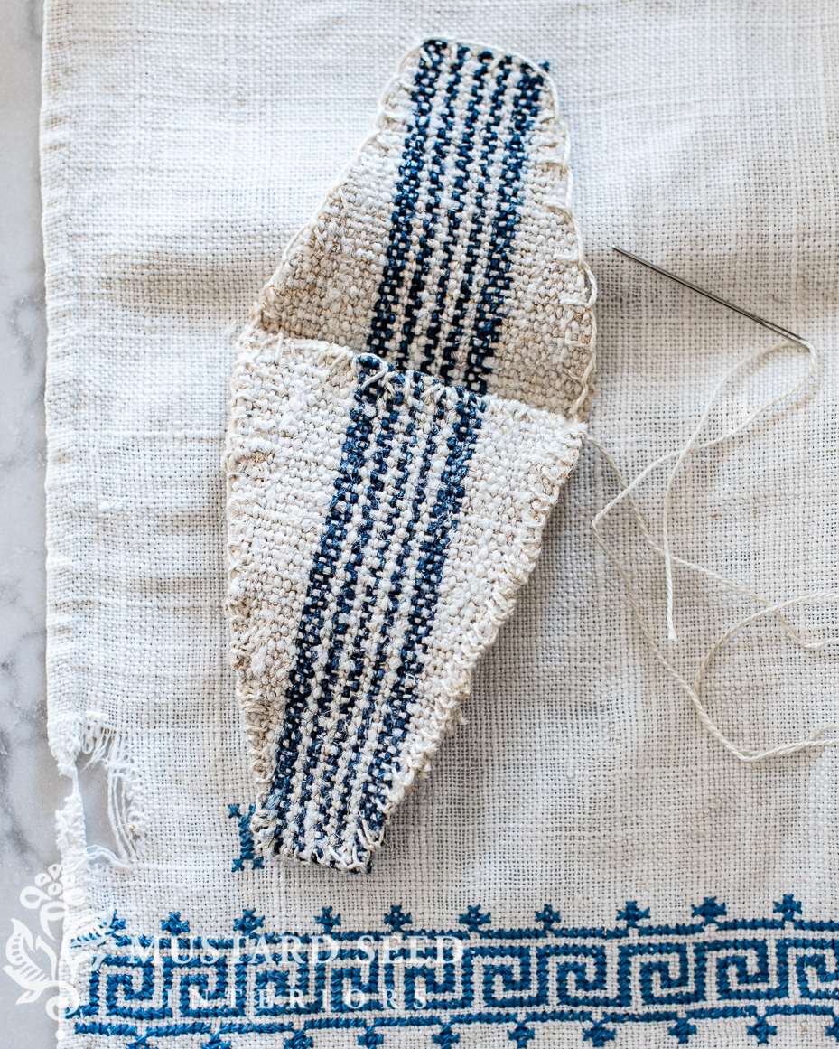DIY embroidery scissors case out of fabric scraps | miss mustard seed