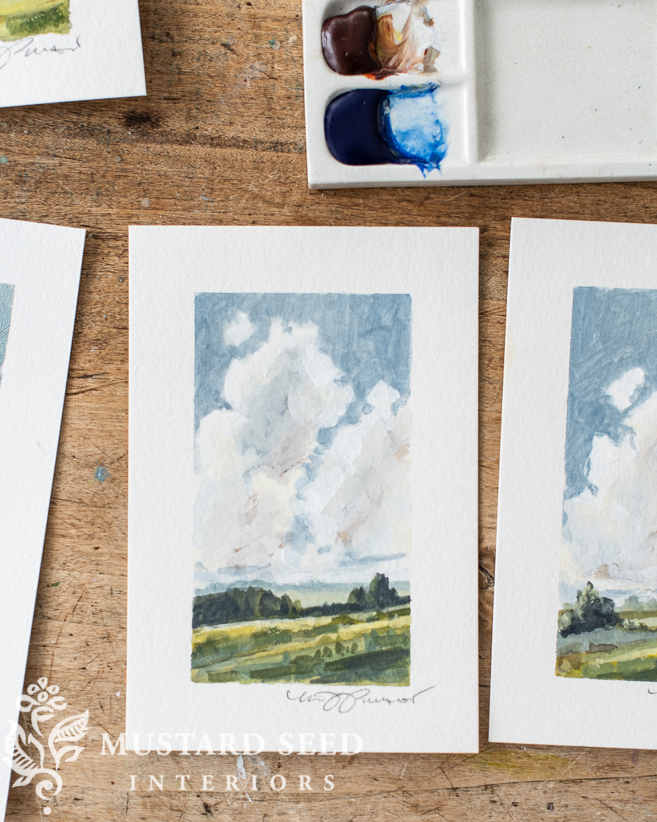 original watercolor landscapes | miss mustard seed