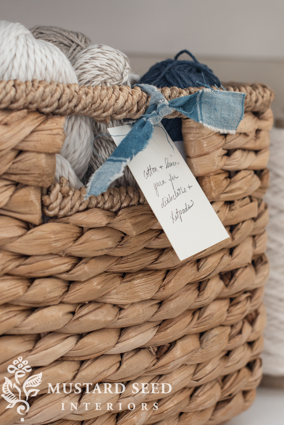 studio organization | storing yarn | miss mustard seed