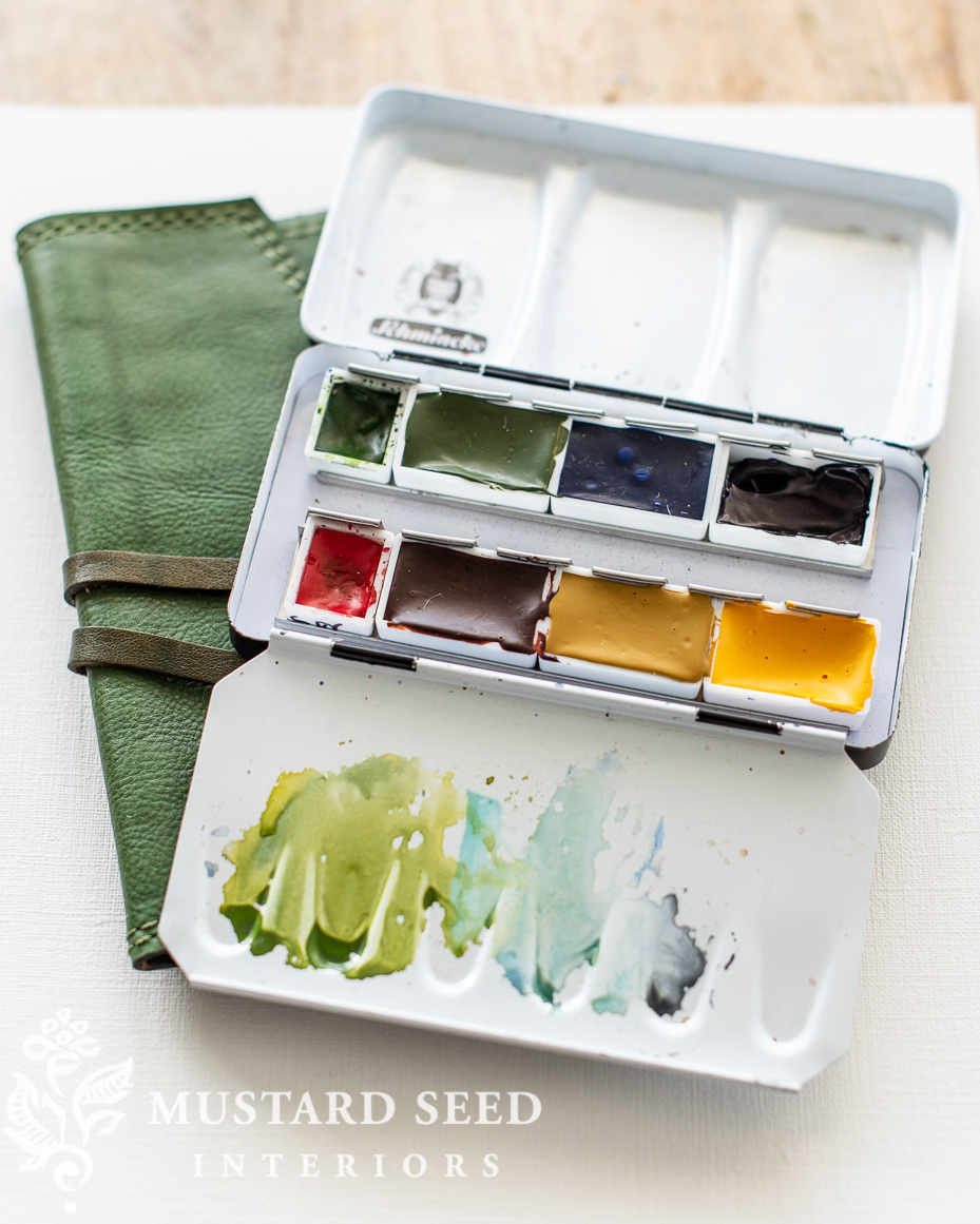 studio organizing | paintings and papers | miss mustard seed