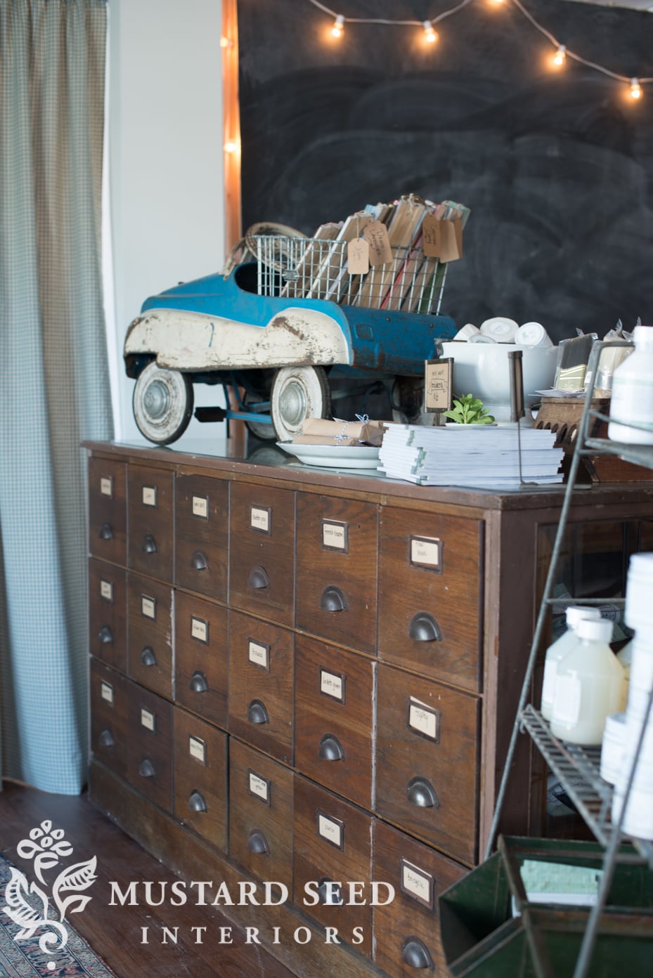 antique shirt counter | miss mustard seed