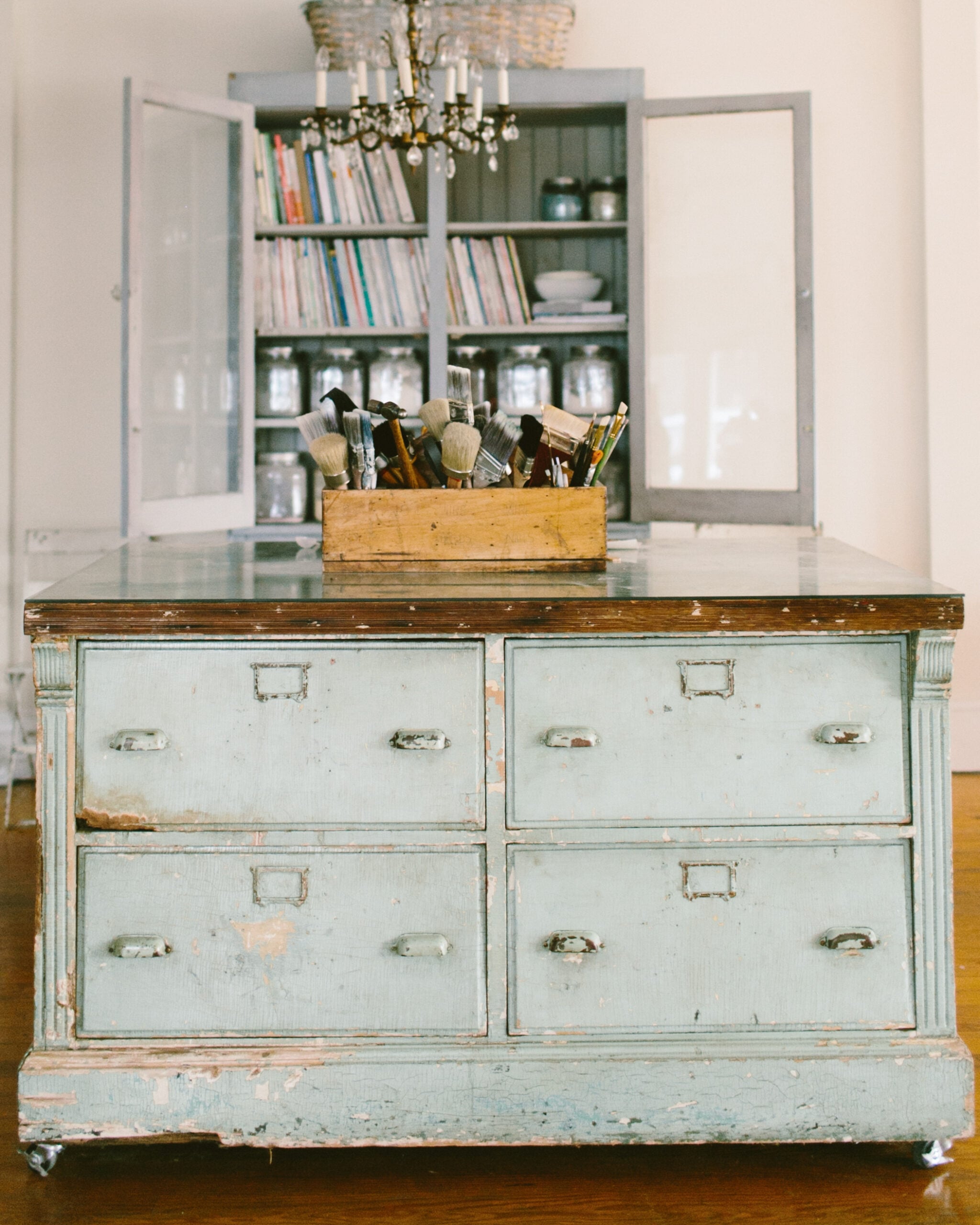 antique counter kitchen island | miss mustard seed