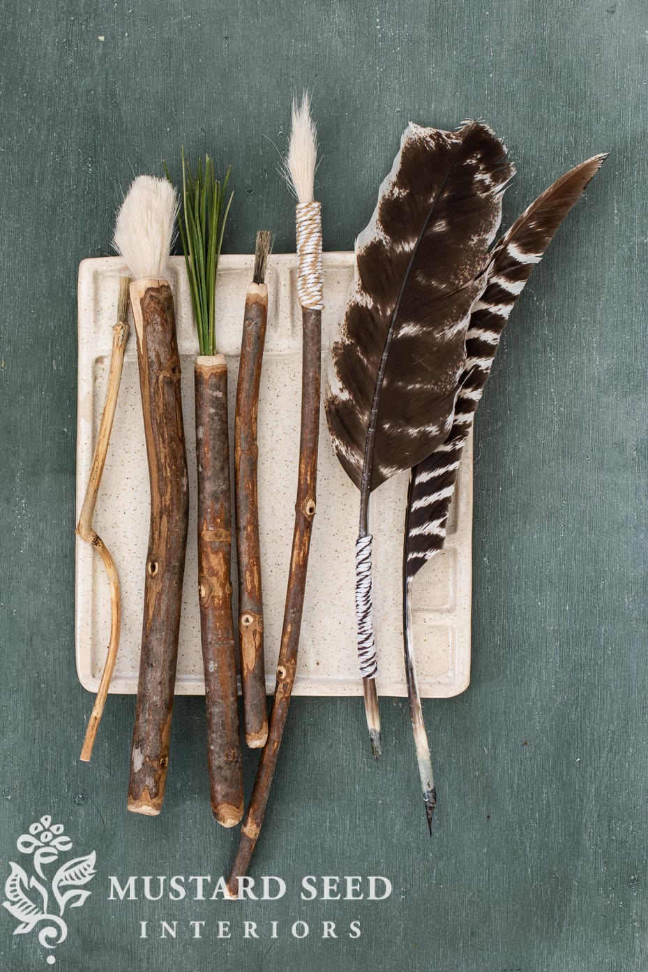 creative play projects | making brushes and pens | miss mustard seed