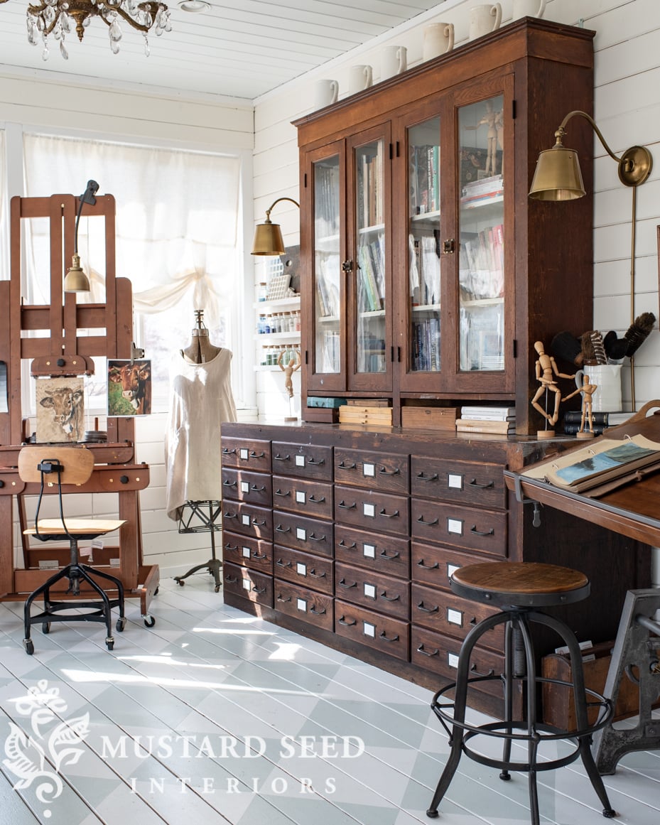 home art studio | antiques | miss mustard seed