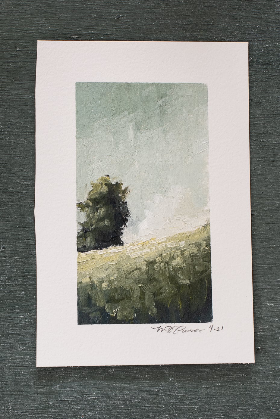 original oil painting on paper | marian parsons | miss mustard seed