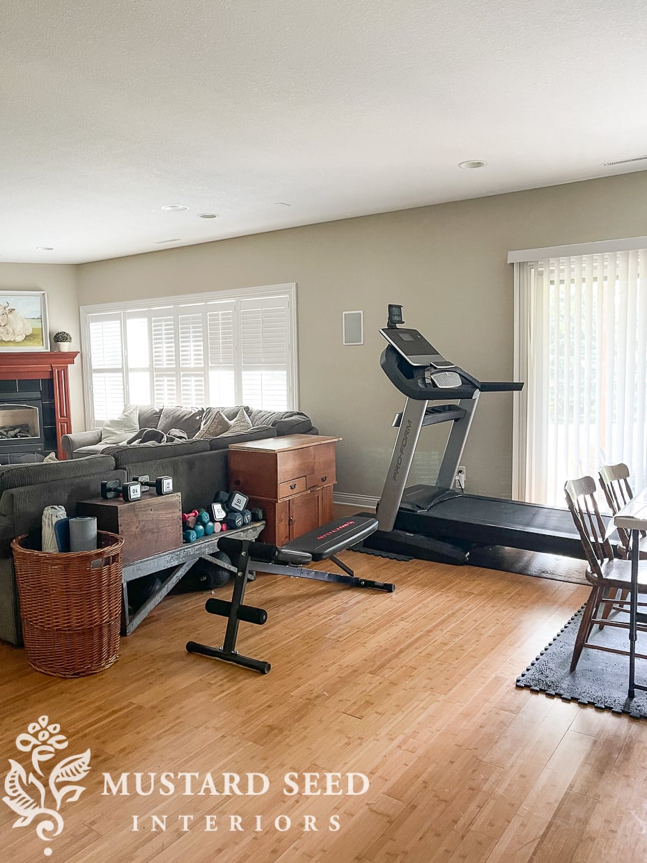 organizing | basement family room makeover in progress | miss mustard seed
