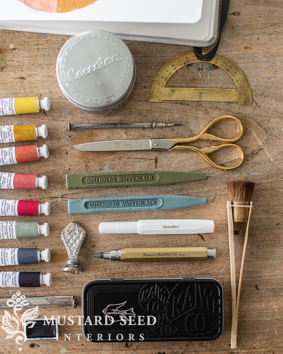 art supplies | sealing wax | choosing keeping | kaweco | miss mustard seed