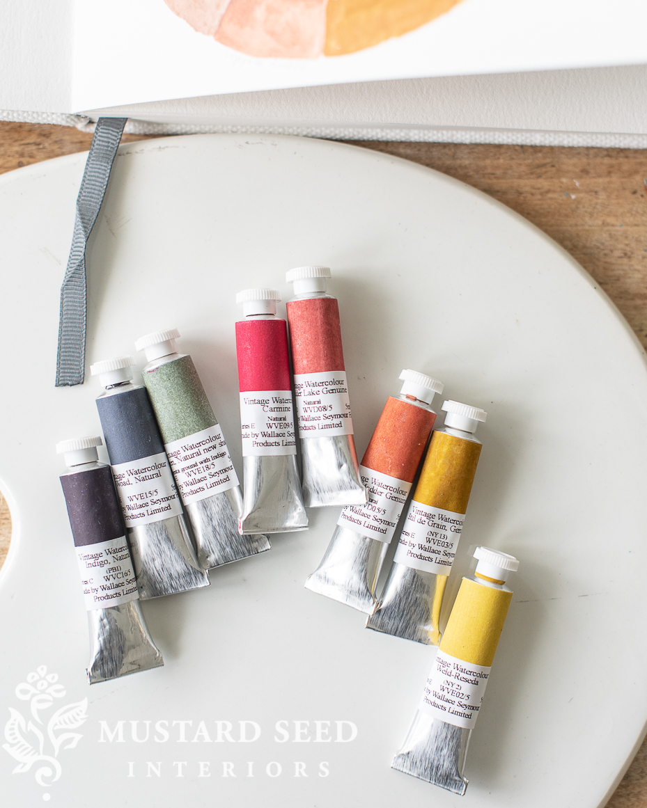 jeanne oliver | art supplies | wallace seymore natural watercolours | miss mustard seed