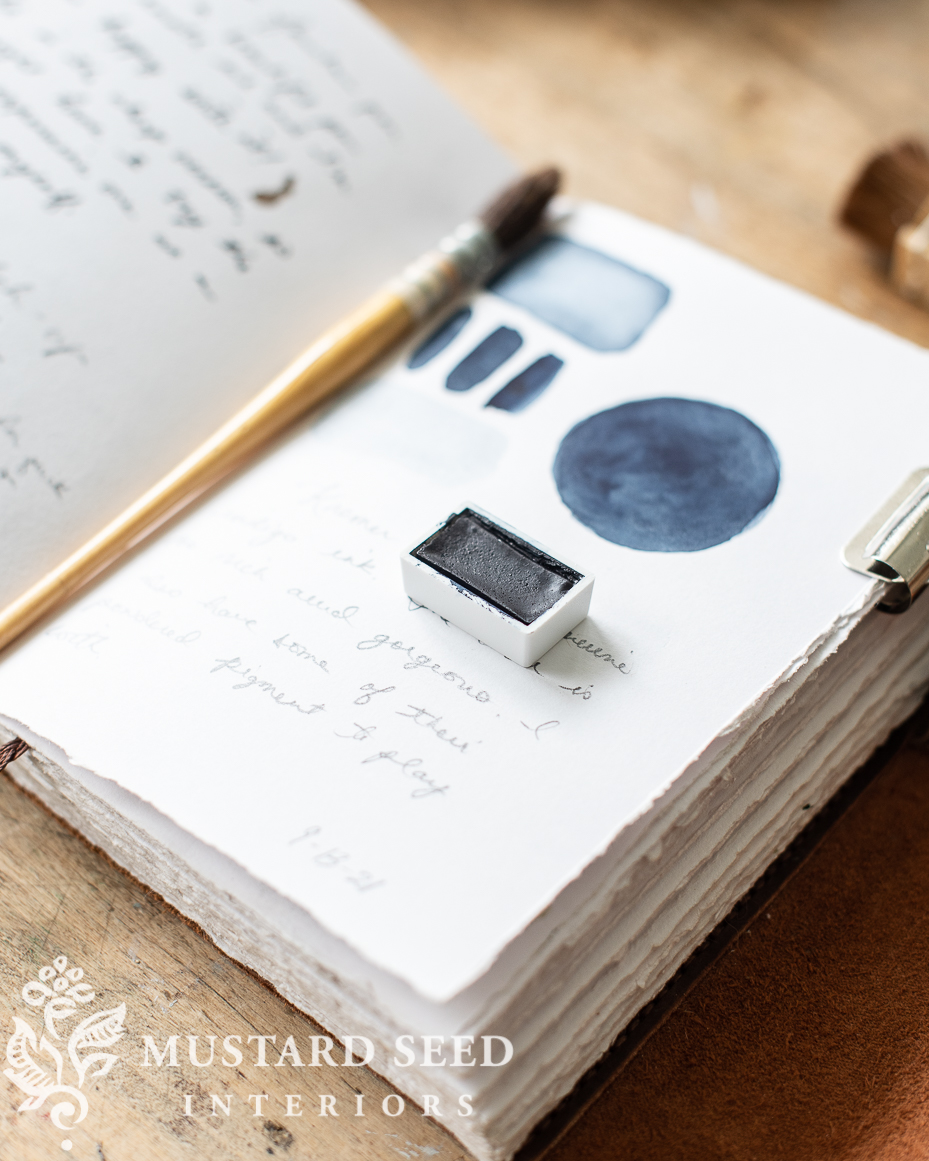 genuine indigo watercolor | miss mustard seed