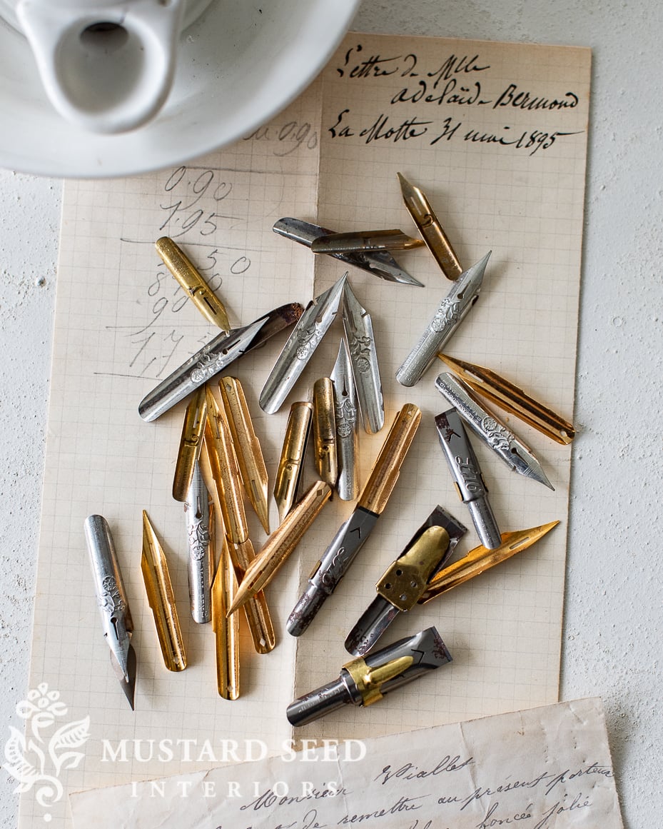 vintage dip pen nibs | miss mustard seed