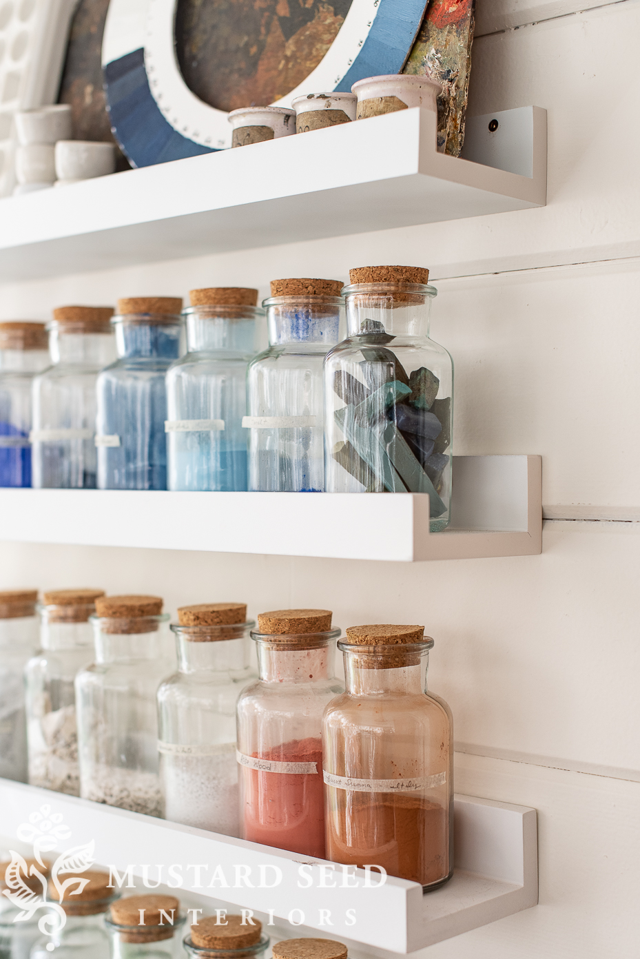 sealing wax in a bottle | art studio | miss mustard seed