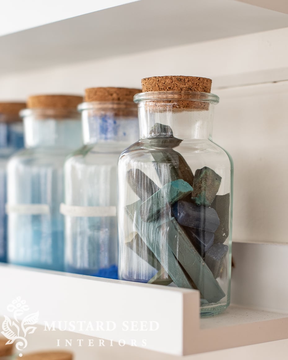 sealing wax in a bottle | art studio | miss mustard seed