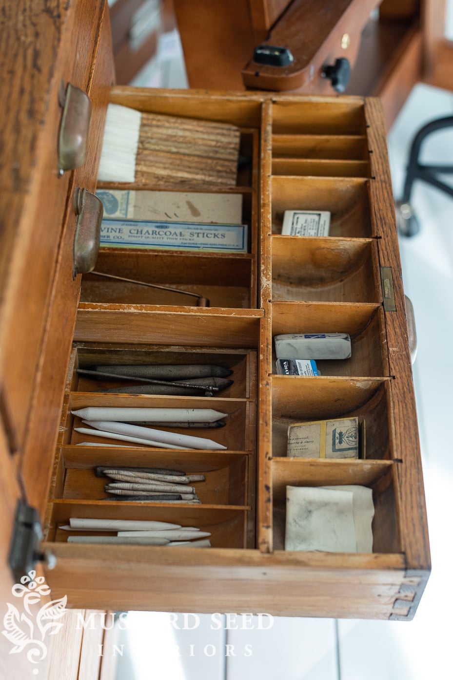 antique post office register | art studio | miss mustard seed