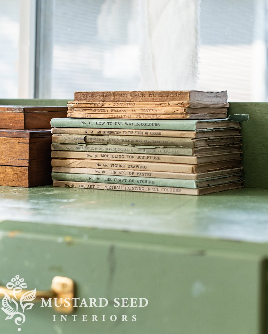antique and vintage winsor & newton art books and catalogues | miss mustard seed