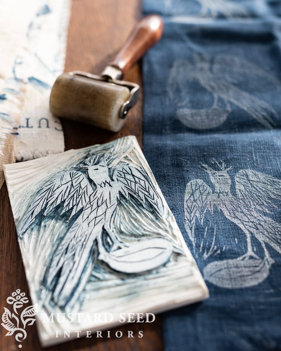 creative play projects | linocut | miss mustard seed