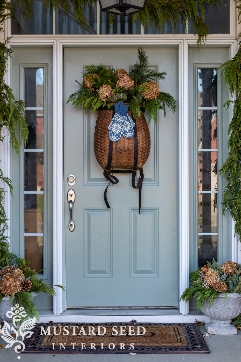 card room green front door | miss mustard seed