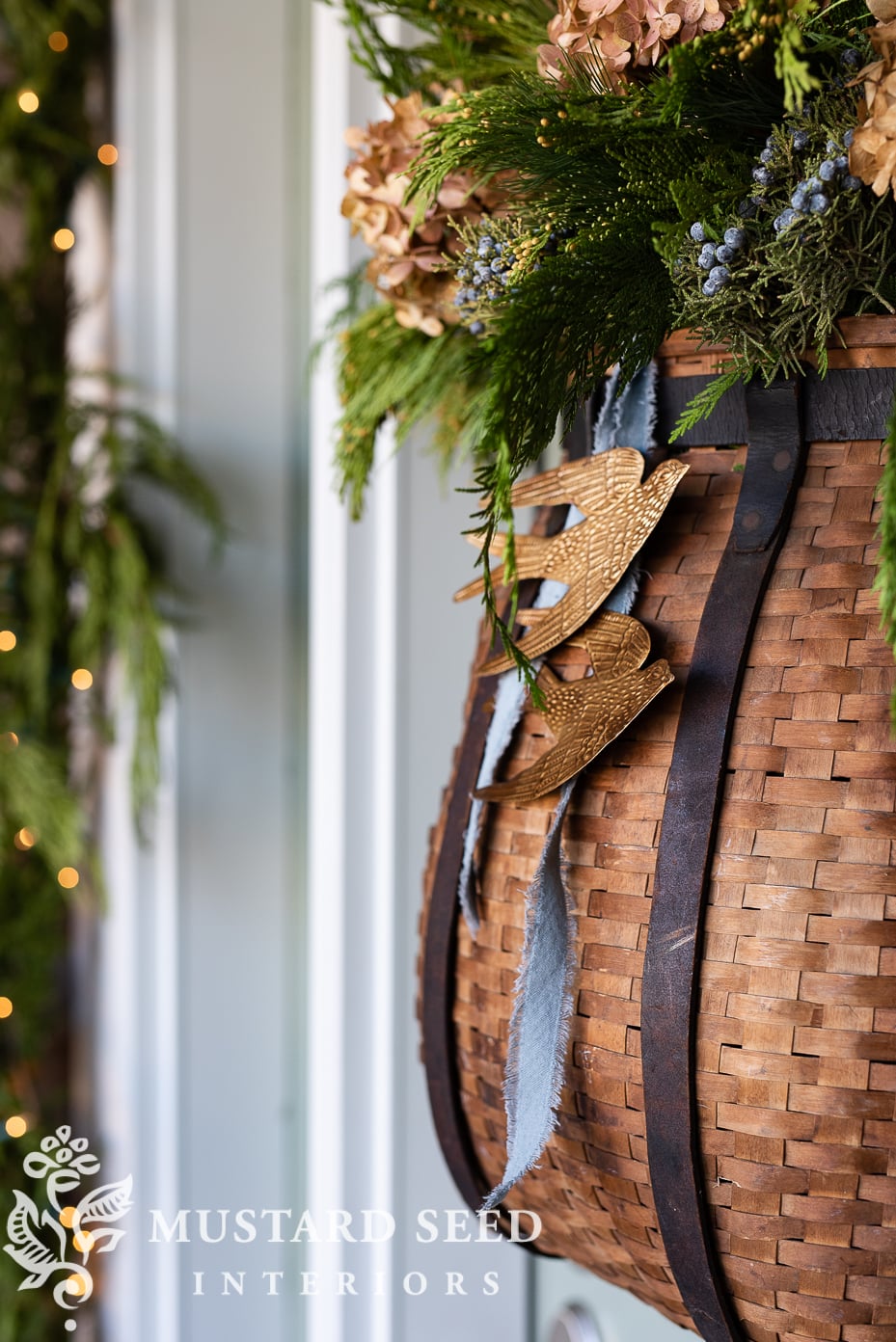 casual christmas porch | miss mustard seed