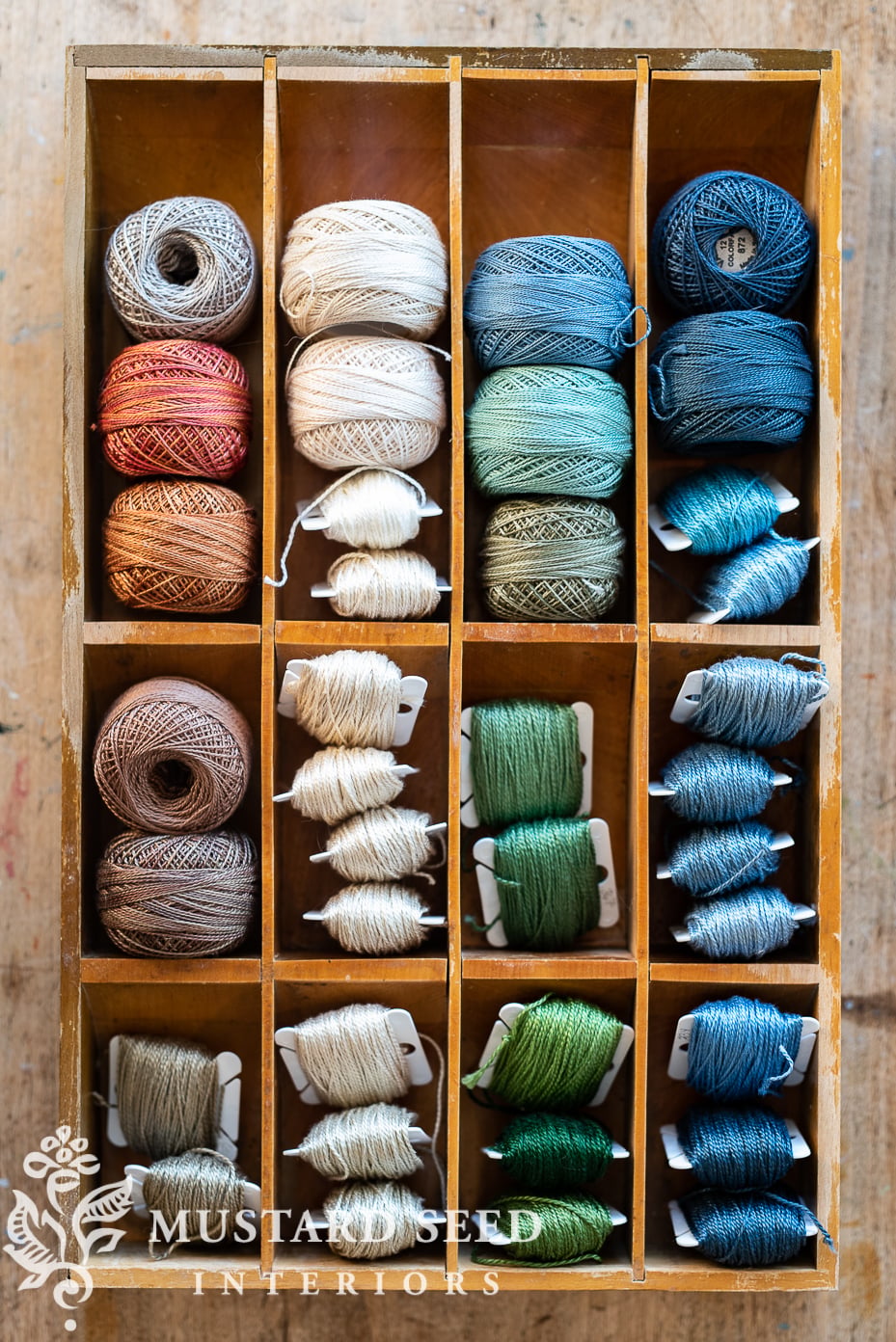 embroidery floss organization | encouragement | miss mustard seed
