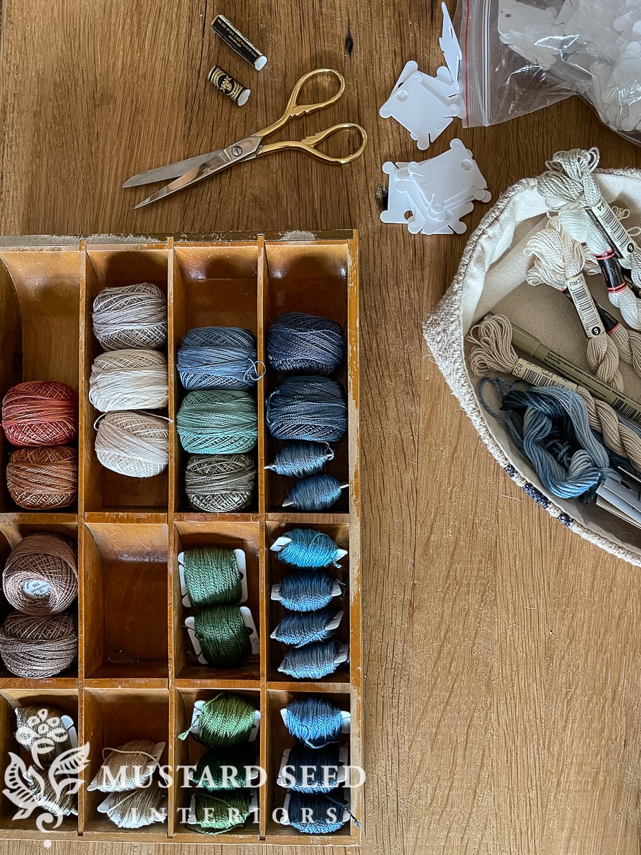 embroidery floss organization | encouragement | miss mustard seed