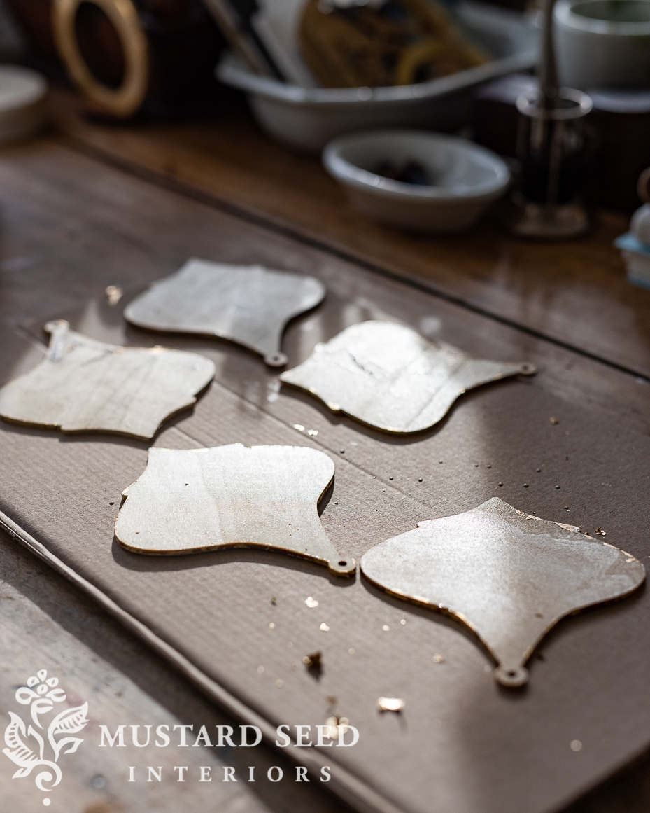 gold leaf ornament tutorial | christmas crafts | miss mustard seed