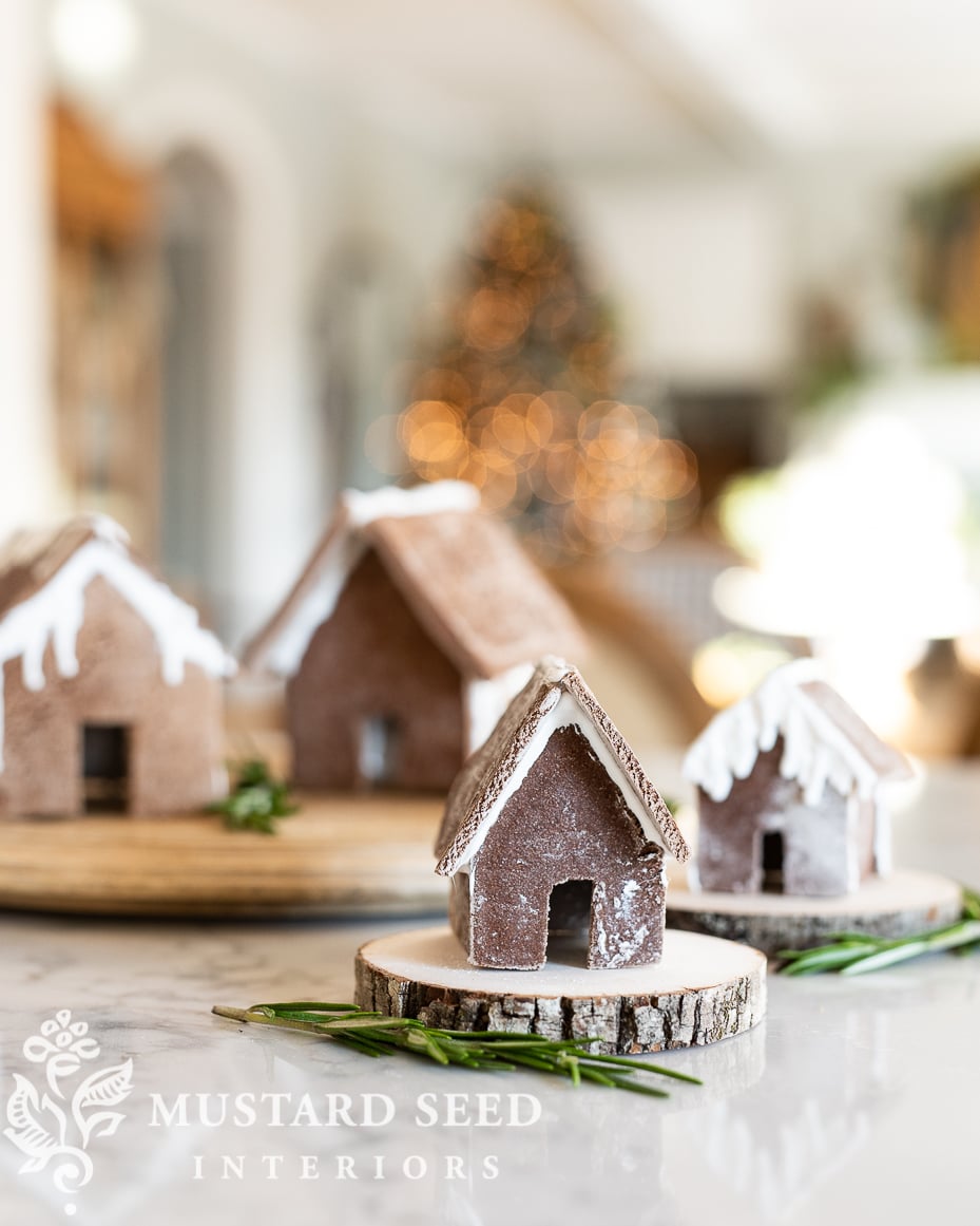 salt dough gingerbread houses | christmas crafts | miss mustard seed