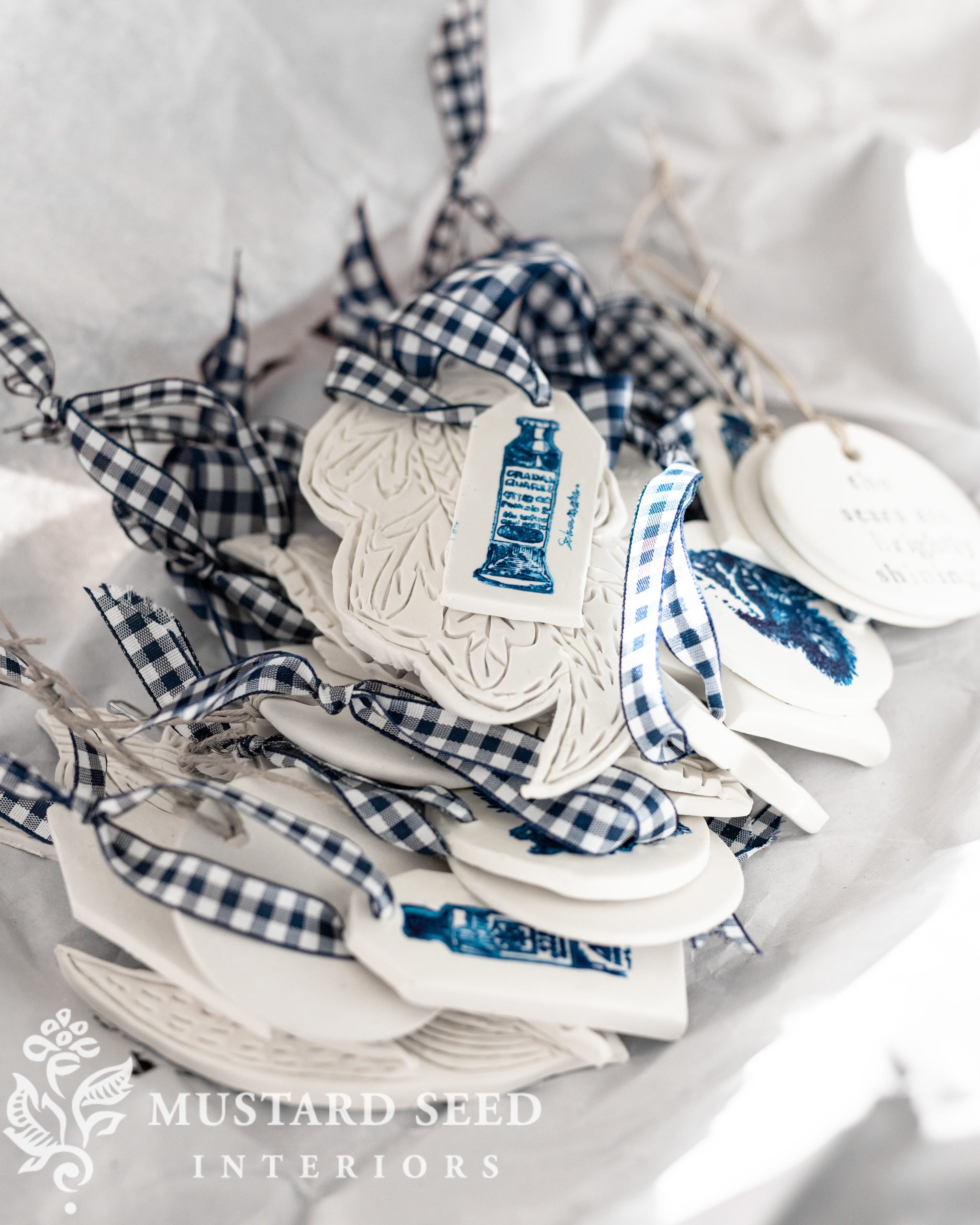 handmade polymer clay ornaments | miss mustard seed