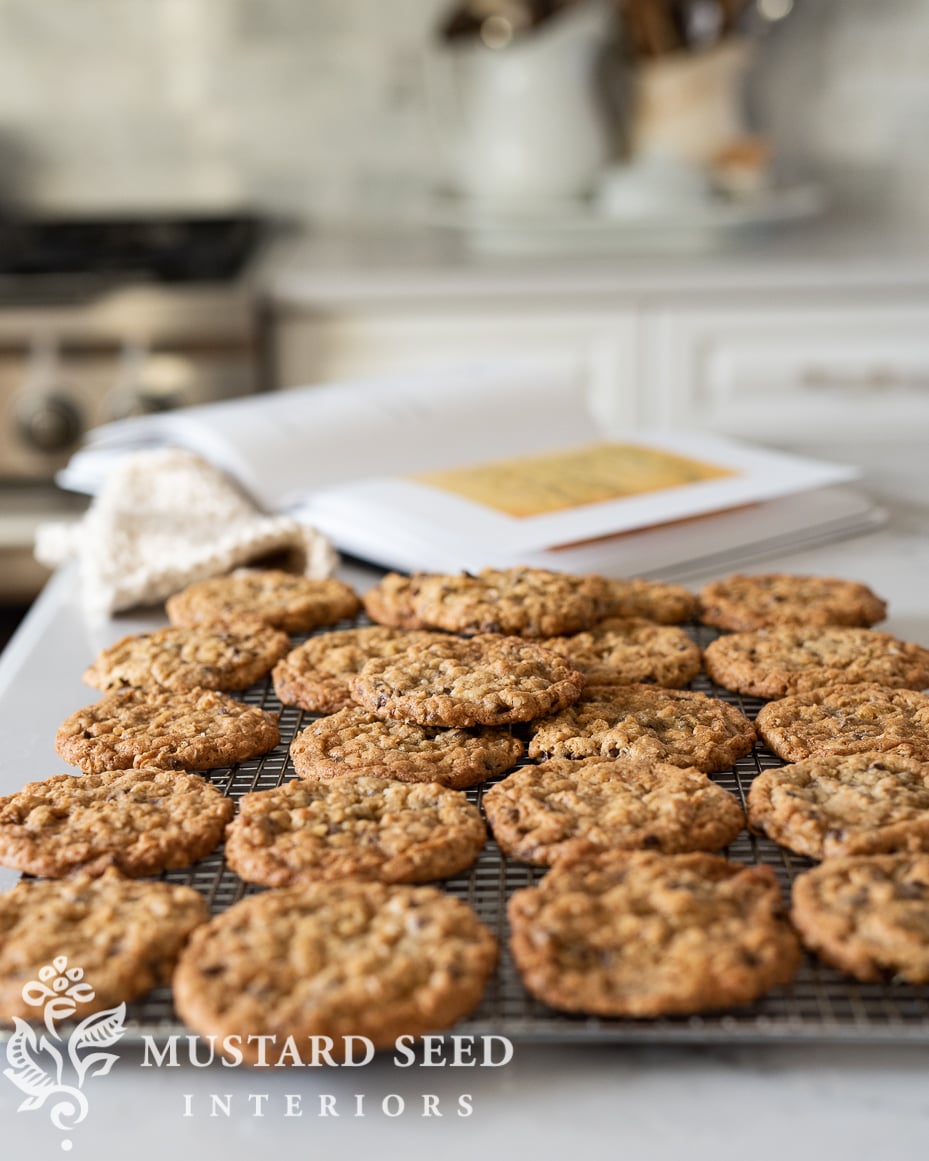 chocolate chip walnut oatmeal cookies | rosa's recipes | miss mustard seed