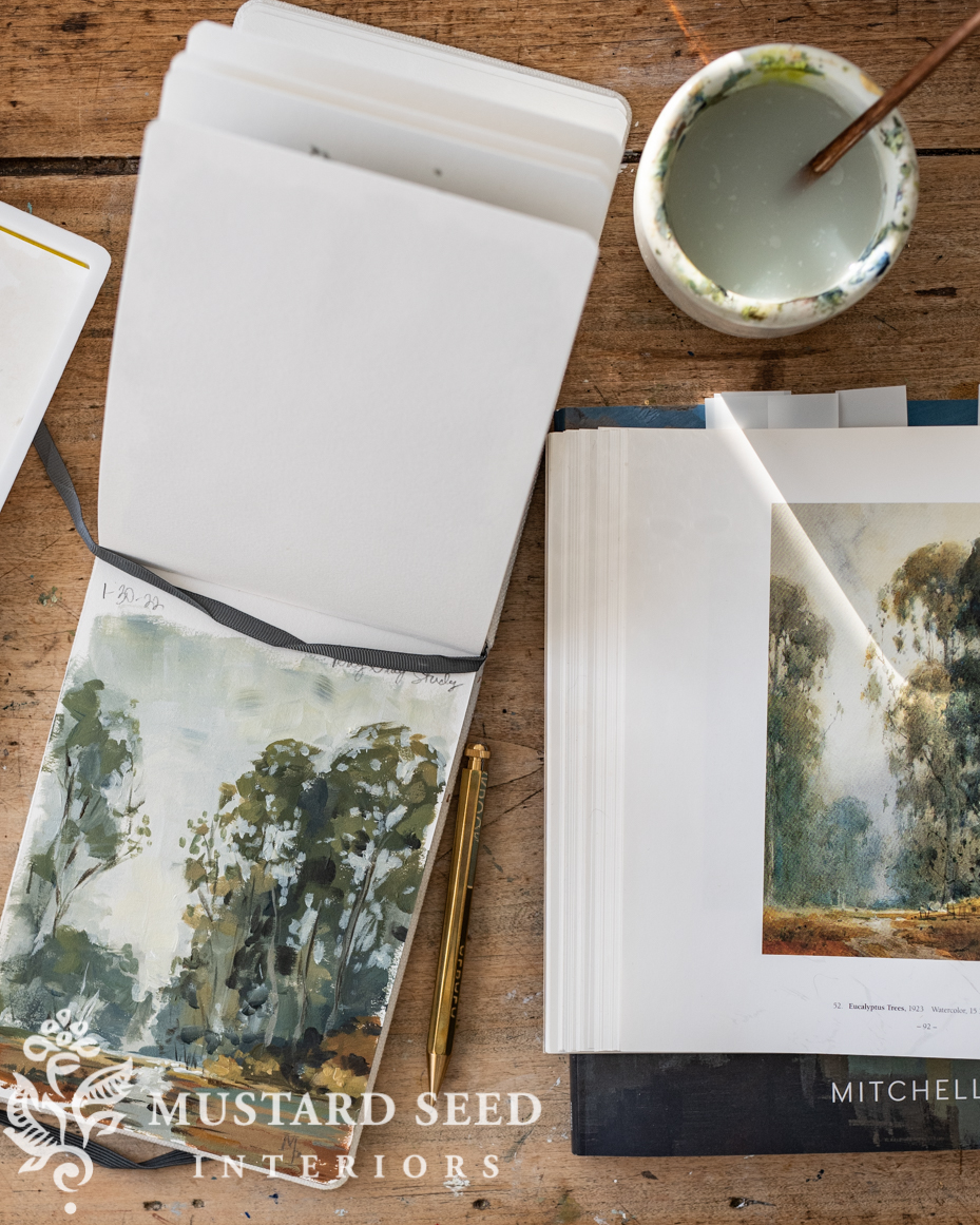 percy gray acrylic sketchbook study | miss mustard seed