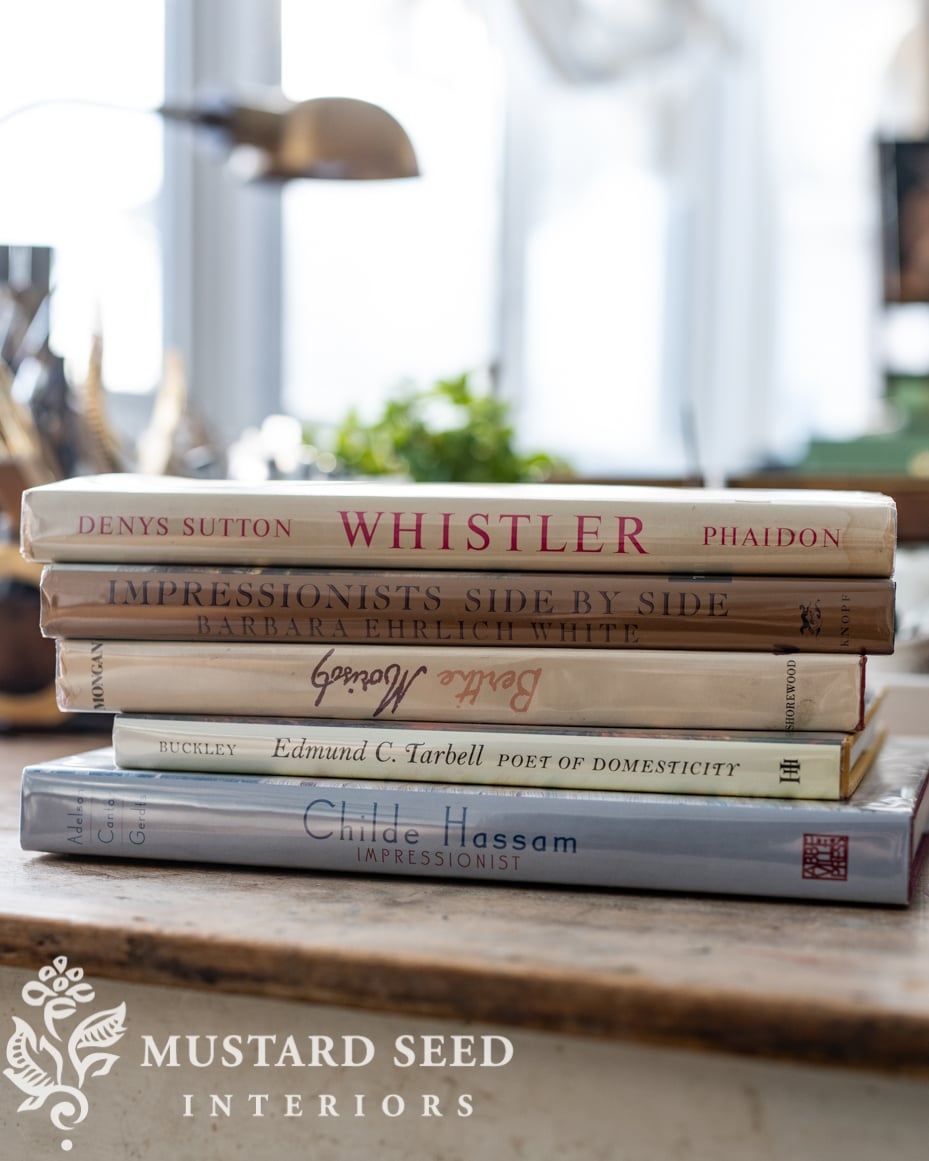 art books | impressionists | childe hassam | berte morisot | edmund tarbell | miss mustard seed