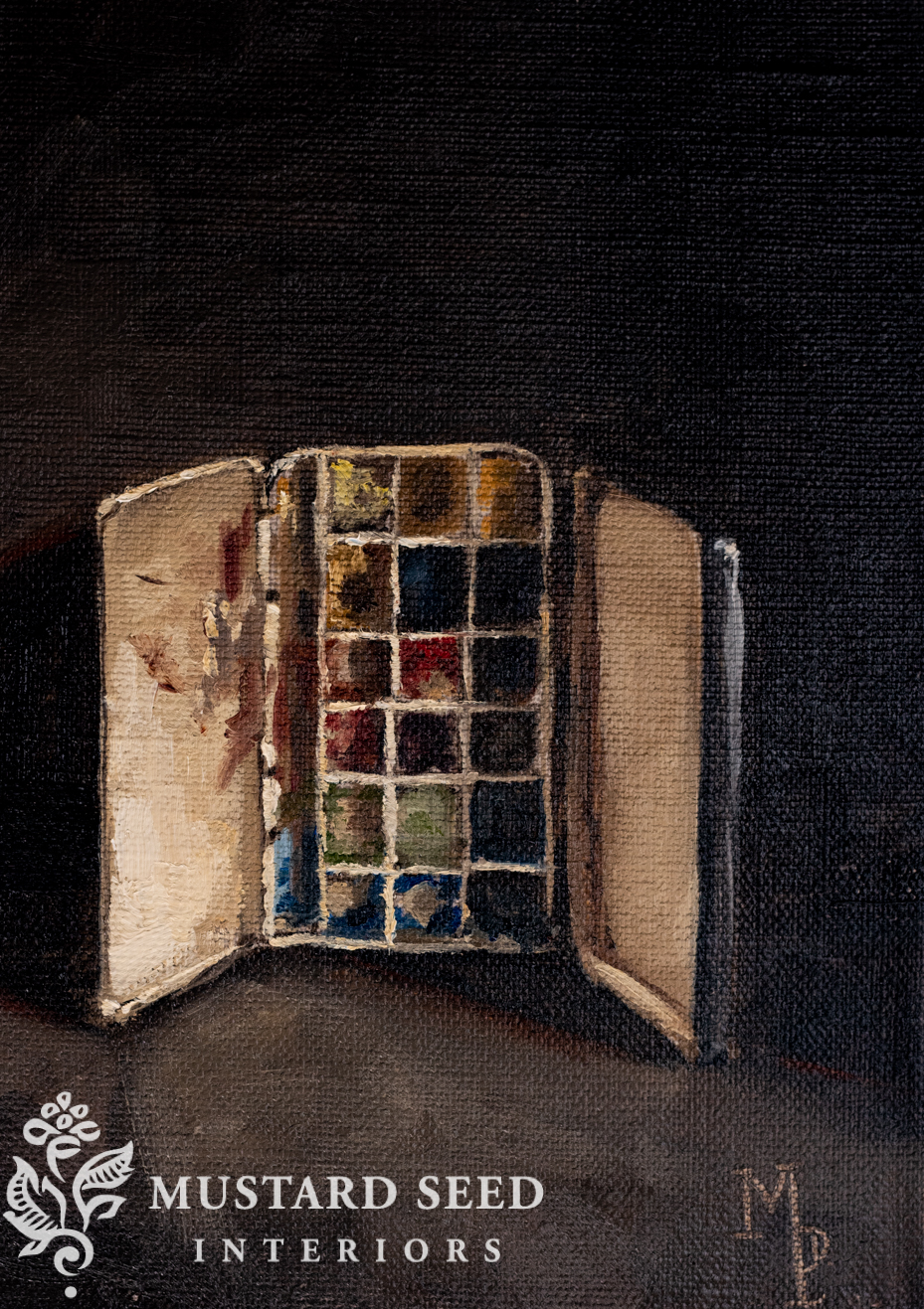 impressionist antique art supply life in oils | bijou watercolor palette box | miss mustard seed