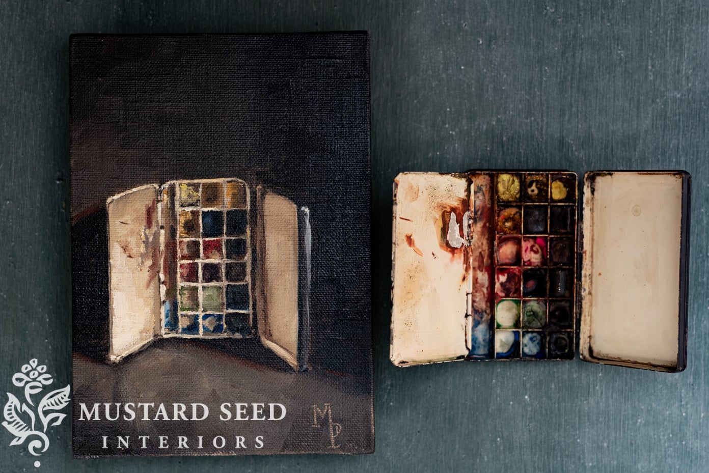 antique roberson bijou watercolor palette | miss mustard seed
