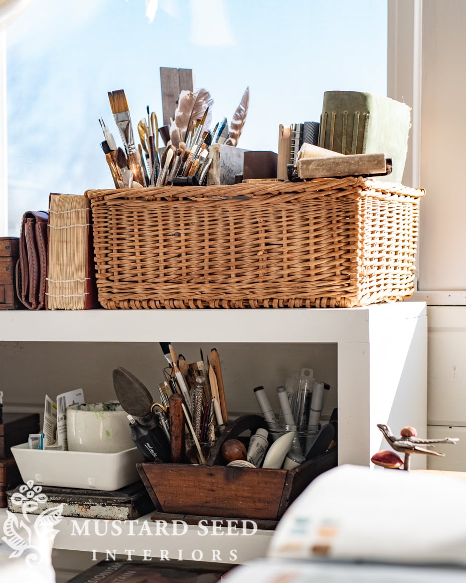 art studio organizing | miss mustard seed