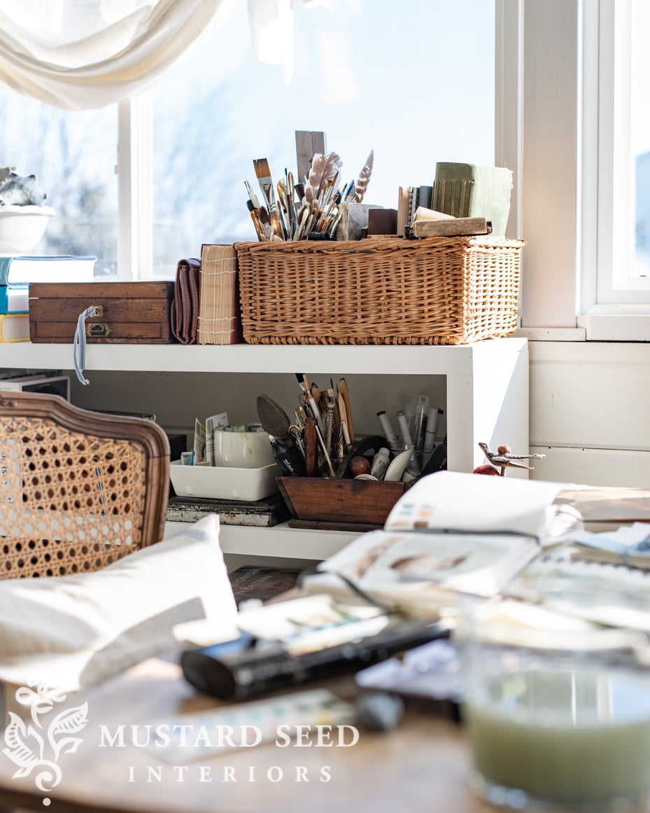 art studio organizing | miss mustard seed