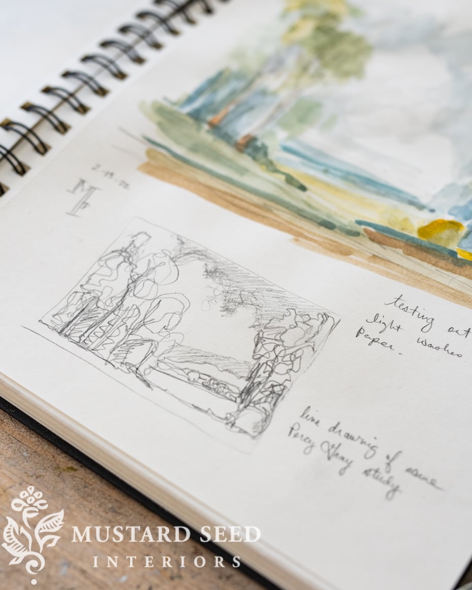 landscape line study | creative play | miss mustard seed