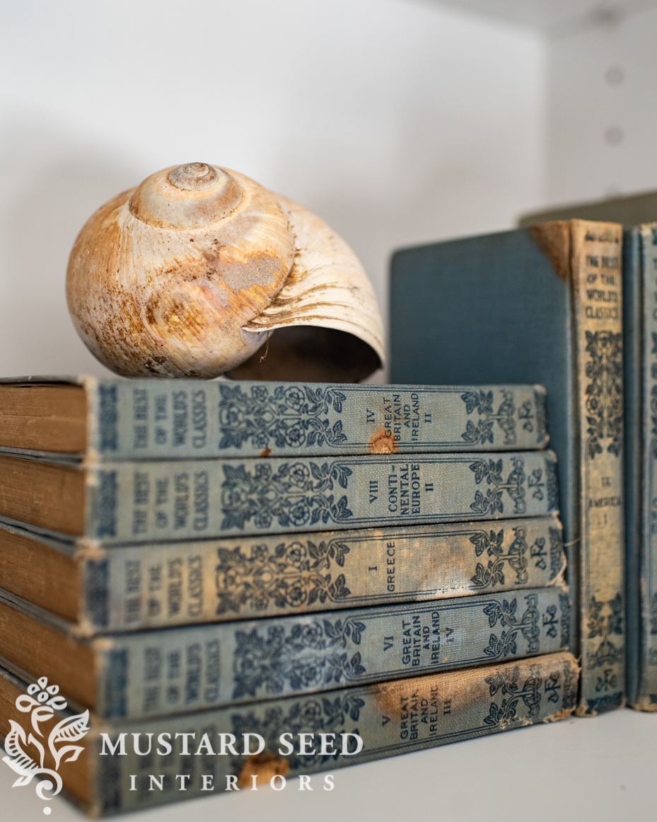 built-in shelf styling | miss mustard seed
