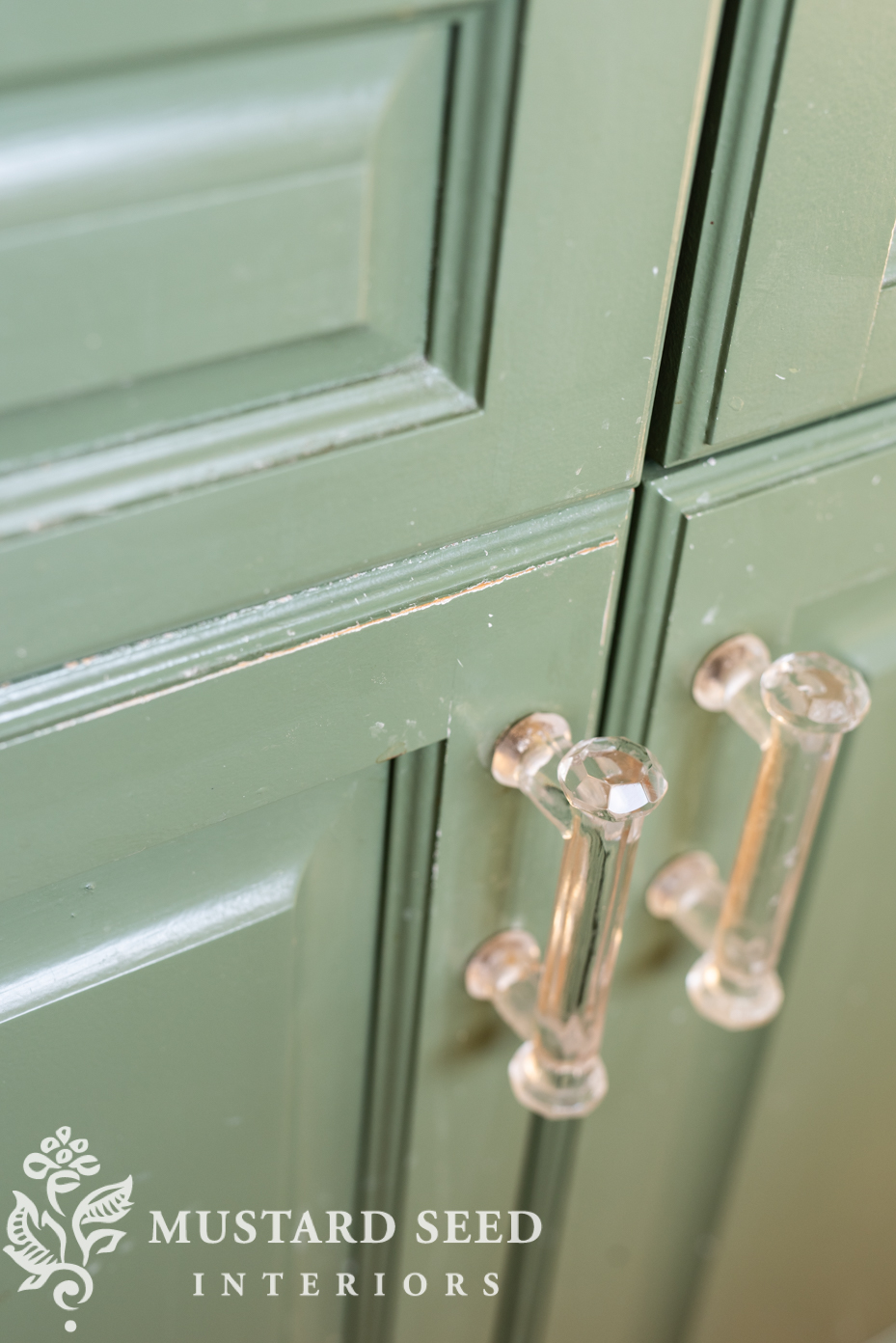refreshing painted kitchen cabinets | miss mustard seed