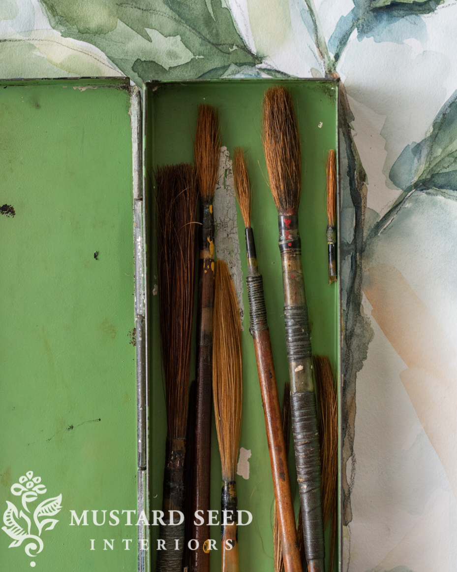 antique handmade Georgian paintbrushes | miss mustard seed